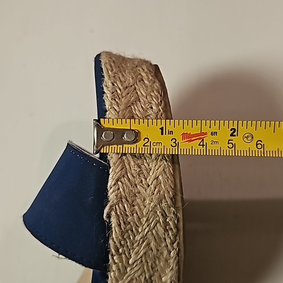 Montego Bay Club Blue Wedge Sandal Size 11 - Picture 7 of 7